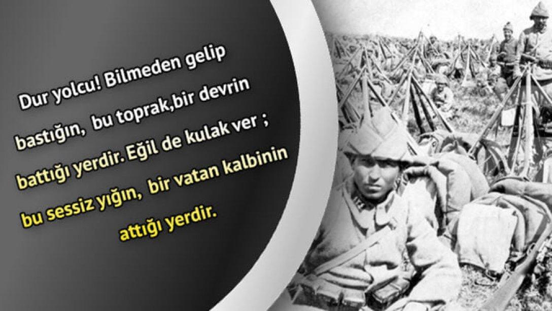 18 Mart Çanakkale Zaferi'nin 106'ncı yıl dönümünde, Gazi Mustafa Kemal Atatürk ve silah arkadaşları başta olmak üzere, tüm şehitlerimizi rahmet, minnet ve saygıyla anıyoruz.  Ruhları şad olsun.